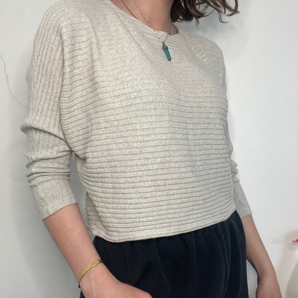 Beige ribbed Eclipse mid sleeve - Picture 1 of 2